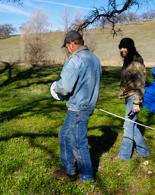 Tim and I head out to set up the vulture cam.