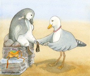 Mrs. Hatcher comforts Percy after a long day. Percy Learns to Fly