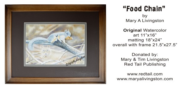 "Food Chain" watercolor by Mary A Livingston