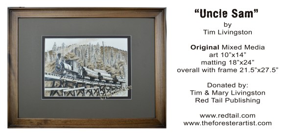 "Uncle Sam" mixed media by Tim Livingston